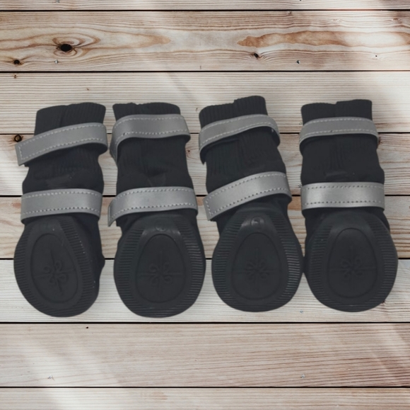 NEW - GOOD2GO NEOPRENE ALL WEATHER FLEECE LINING REFLECTIVE DOG BOOTS SIZE LARGE - Picture 3 of 11